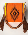 American Darling Large Crossbody Saddle Blanket Genuine Leather women bag western handbag purse