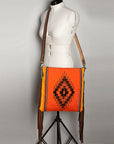 American Darling Large Crossbody Saddle Blanket Genuine Leather women bag western handbag purse