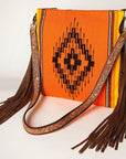 American Darling Large Crossbody Saddle Blanket Genuine Leather women bag western handbag purse