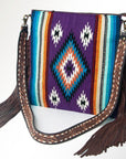 American Darling Large Crossbody Saddle Blanket Genuine Leather women bag western handbag purse