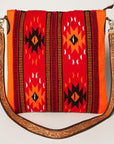 American Darling Large Crossbody Saddle Blanket Genuine Leather women bag western handbag purse