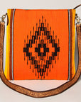 American Darling Large Crossbody Saddle Blanket Genuine Leather women bag western handbag purse