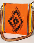 American Darling Large Crossbody Saddle Blanket Genuine Leather women bag western handbag purse