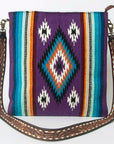 American Darling Large Crossbody Saddle Blanket Genuine Leather women bag western handbag purse