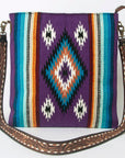 American Darling Large Crossbody Saddle Blanket Genuine Leather women bag western handbag purse