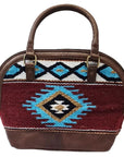 American Darling Saddle Blanket Genuine Leather Women Bag Western Handbag Purse