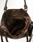 Never Mind Nmbgm127A Tote Vintage Handmade Genuine Cowhide Leather Women Bag Western Handbag Purse