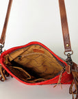 American Darling Hand Tooled Genuine Leather Women Bag Western Handbag Purse