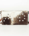 American Darling ADBG872 Small Crossbody Hair-On Genuine Leather Women Bag Western Handbag Purse