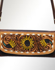 Hand Tooled Hand Painted Genuine Leather women bag western handbag purse