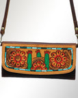 Hand Tooled Hand Painted Genuine Leather women bag western handbag purse