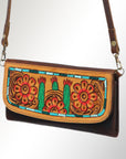 Hand Tooled Hand Painted Genuine Leather women bag western handbag purse