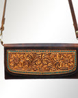 Hand Tooled Hand Painted Genuine Leather women bag western handbag purse