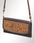 Hand Tooled Hand Painted Genuine Leather women bag western handbag purse