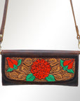 Hand Tooled Hand Painted Genuine Leather women bag western handbag purse