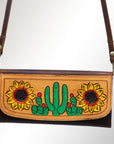 Hand Tooled Hand Painted Genuine Leather women bag western handbag purse
