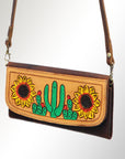 Hand Tooled Hand Painted Genuine Leather women bag western handbag purse