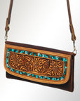 Hand Tooled Hand Painted Genuine Leather women bag western handbag purse