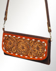 Hand Tooled Hand Painted Genuine Leather women bag western handbag purse