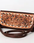 Hand Tooled Hand Painted Genuine Leather women bag western handbag purse