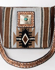 American Darling Messenger Saddle Blanket Genuine Leather Women Bag Western Handbag Purse
