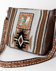 American Darling Messenger Saddle Blanket Genuine Leather Women Bag Western Handbag Purse