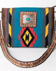 American Darling Messenger Saddle Blanket Genuine Leather Women Bag Western Handbag Purse