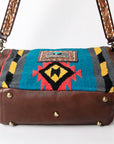 American Darling Messenger Saddle Blanket Genuine Leather Women Bag Western Handbag Purse