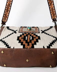 American Darling Messenger Saddle Blanket Genuine Leather Women Bag Western Handbag Purse