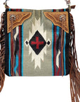 American Darling Messenger Hand Tooled Saddle Blanket Genuine Leather women bag western handbag purse