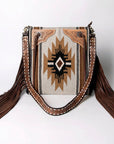 American Darling Messenger Hand Tooled Saddle Blanket Genuine Leather women bag western handbag purse