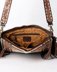 American Darling Messenger Hand Tooled Saddle Blanket Genuine Leather women bag western handbag purse