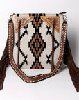 American Darling Messenger Hand Tooled Saddle Blanket Genuine Leather women bag western handbag purse