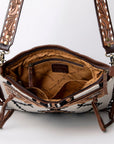 American Darling Messenger Hand Tooled Saddle Blanket Genuine Leather women bag western handbag purse