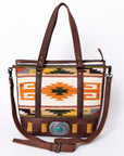American Darling Saddle Blanket Genuine Leather Women Bag Western Handbag Purse