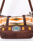 American Darling Saddle Blanket Genuine Leather Women Bag Western Handbag Purse