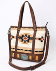 American Darling Saddle Blanket Genuine Leather Women Bag Western Handbag Purse