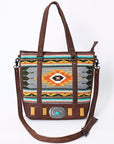 American Darling Saddle Blanket Genuine Leather Women Bag Western Handbag Purse