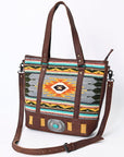 American Darling Saddle Blanket Genuine Leather Women Bag Western Handbag Purse