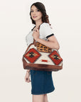 ADBG881B American Darling Saddle Blanket Hair On Genuine Leather Women Bag Western Handbag Purse