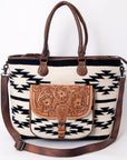 American Darling Tote Hand Tooled Saddle Blanket Genuine Leather women bag western handbag purse
