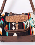 American Darling Tote Hand Tooled Saddle Blanket Genuine Leather women bag western handbag purse