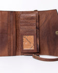American Darling Wallet Hand Tooled Genuine Leather women bag western handbag purse