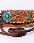 American Darling Wallet Hand Tooled Genuine Leather women bag western handbag purse