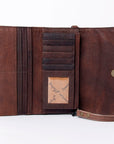 American Darling Wallet Hand Tooled Genuine Leather women bag western handbag purse