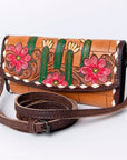 American Darling Wallet Hand Tooled Genuine Leather women bag western handbag purse