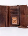 American Darling Wallet Hand Tooled Genuine Leather women bag western handbag purse