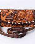 American Darling Wallet Hand Tooled Genuine Leather women bag western handbag purse