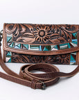 American Darling Wallet Hand Tooled Genuine Leather women bag western handbag purse
