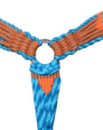 Hilason Cactus Western Wool Hand Tooled Breast Collar Headstall Tack Set Brown/Turquoise